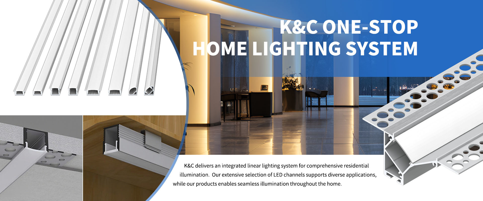 Qualidade perfil conduzido do alumínio da tira fábrica