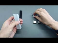 Perfil de alumínio LED K15 regular com tampa preta de PC para perfil de alumínio de tira LED