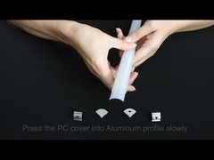 Profil de alumínio de canto LED para gabinete 45 90 graus ângulo de luz