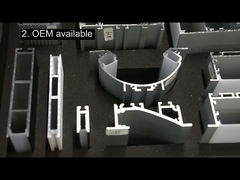 Perfil de alumínio para fita LED em caixa de amostra