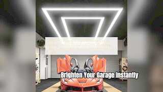 Sistema de iluminação modular para garagem com luzes hexagonais LED 340W