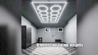 Sistema de iluminação LED hexagonal definitivo para garagem