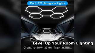 Transforme sua sala com luzes LED hexagonais