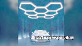 Atualize sua garagem com iluminação modular LED hexagonal