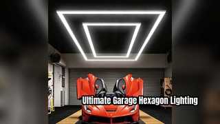 Atualize sua garagem com iluminação LED hexagonal de 340 W