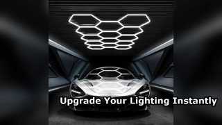 Atualize seu espaço com luminárias de parede hexagonais LED