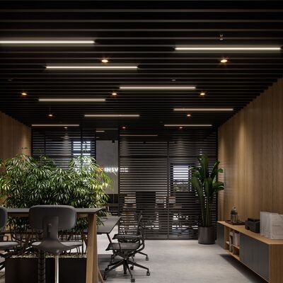 Bom preço 6063 T5 Perfil de dissipador de calor de liga de alumínio com elevada condutividade térmica para instalação em suspensão Iluminação LED on-line