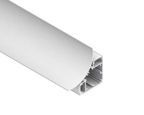 Bom preço Perfil de alumínio anodizado de liga 6063 de 75*95mm para iluminação de canto LED on-line