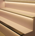 Stair Led Aluminium Extrusion Profiles Staircase Nosing For Cinema Theatre Step Light