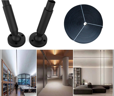 Flexible 202 Stainless Steel LED Linear Lighting Profile Decoration Skyline Base