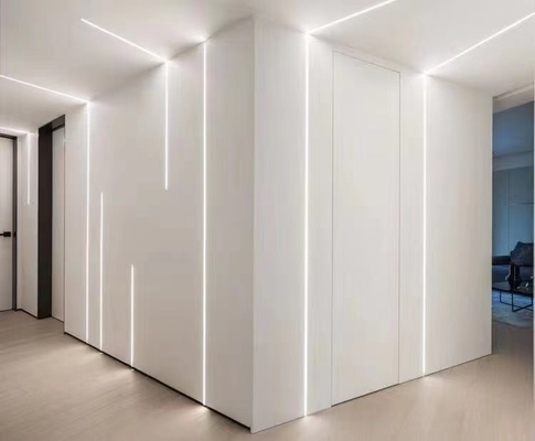 A gipsita Recessed do emplastro do Drywall conduziu a luz de alumínio do diodo emissor de luz do perfil descasca o canal de alumínio com tampa do PC