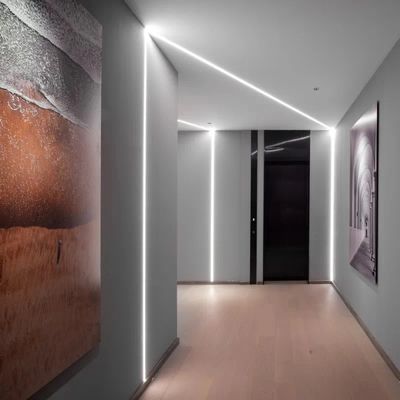 O perfil da placa de gesso do diodo emissor de luz com PC PMMA Recessed o alumínio T5 de alumínio conduzido do Oem Edm 6063 do perfil da tira