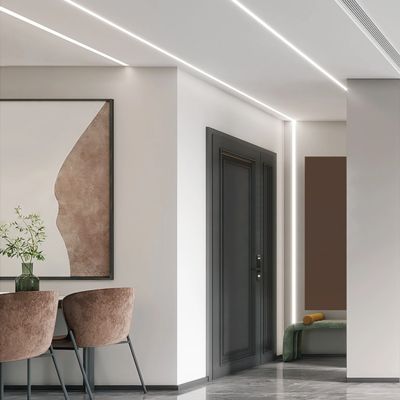 Bom preço As tiras da iluminação do teto conduziram o canal Recessed perfil do alumínio da gipsita do Drywall da placa de gesso on-line