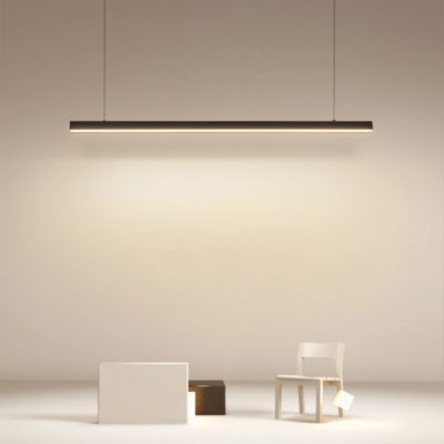o PC 6063 T5 geou 75*95mm para cima e para baixo a iluminação do perfil do diodo emissor de luz para a iluminação linear Led