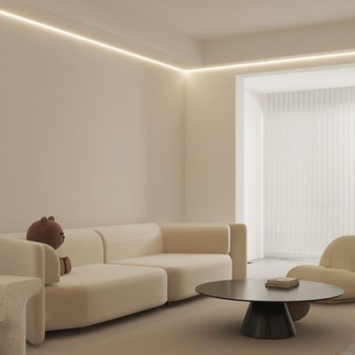 Limpar com jato de areia de iluminação conduzido de alumínio dos perfis do comprimento 2.5m de ROHS Recessed
