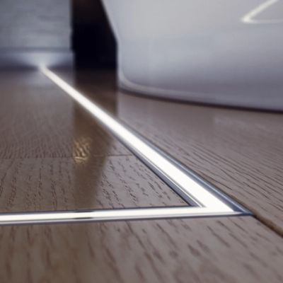 W50*H35mm Recessed o perfil de alumínio do diodo emissor de luz com o difusor do PC para a luz linear