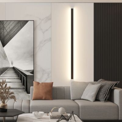 Bom preço Limpando com jato de areia o diodo emissor de luz que ilumina o perfil de alumínio IP44 6063 T5 para cima e para baixo a parede do corredor on-line