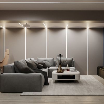 A parede anodizada Recessed o perfil da placa de gesso do diodo emissor de luz para o drywall da parede da gipsita