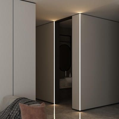 Bom preço O perfil IP45 da placa de gesso do diodo emissor de luz da parede da gipsita de W53.5mm Recessed o perfil claro conduzido on-line