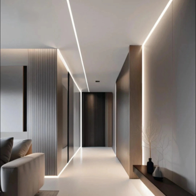 perfil de alumínio Recessed 75*35mm do diodo emissor de luz para o escritório
