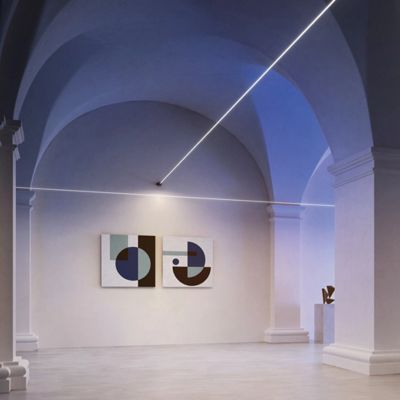 Tira de aço inoxidável com luz linear do starline preto dos acessórios das luzes da skyline do PVC