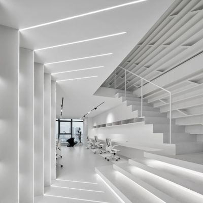 Perfis de alumínio da extrusão do diodo emissor de luz de H8mm com o difusor do PC para a iluminação do assoalho