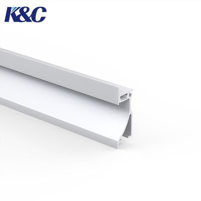 Perfil de canto LED de alumínio 6063 T5 W26,4 x A77,5mm Comprimento 2M
