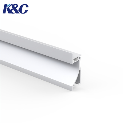 Bom preço Perfis de rodapé LED em liga 6061-T6 com dissipação de calor eficiente on-line