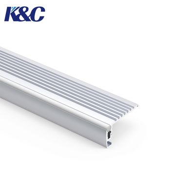 6063 Alumínio LED Step Light Profile 43.37x22.5mm com PC Diffuser