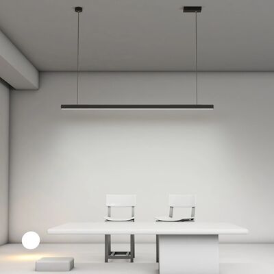 Bom preço Profil de luz linear de alumínio 6063 anodizado com difusor PMMA para iluminação LED suspensa on-line