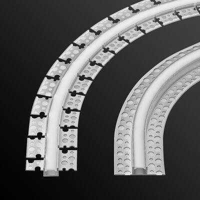 Bom preço Perfil de Alumínio LED Flexível e Curvável com Liga de Alumínio 6063 T5 e Tampa de Silicone para Canal de Fita LED on-line