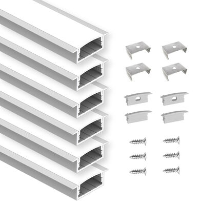 Bom preço Perfil de LED de Alumínio Embutido com Liga de Alumínio 6063 e Superfície Anodizada para Iluminação Decorativa on-line