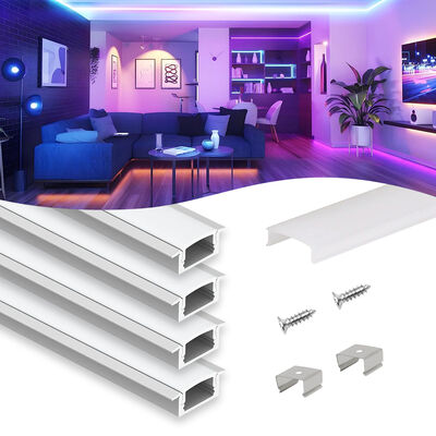 Bom preço 6063 T5 Liga de Alumínio Perfil de Alumínio para Fita de LED Curva com Garantia de 2 Anos e Comprimento Personalizado on-line
