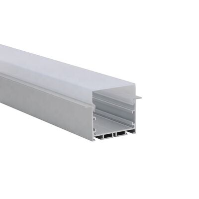 Bom preço Profil LED de alumínio recuado da série 6063 com superfície anodizada e tamanho de 64 mm x 50 mm on-line
