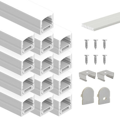 Bom preço 17.0*19.9mm LED Alumínio Profil 6063 T5 Ligação com oxidação de areia para a superfície montada LED Strip Channel on-line
