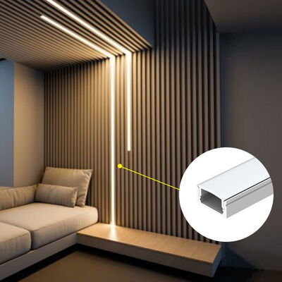 Bom preço 6063 T5 Alumínio liga LED de faixa de canal com PC cobertura difusa para iluminação linear montada na superfície on-line