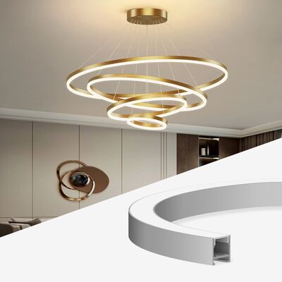 Bom preço 6063 T5 Alumínio liga LED Canal com 50000 horas de vida útil para PCB Largura até 12 mm on-line