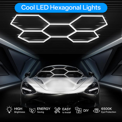 K&C Hexagon Light LED Ceiling Wall Detailing Studio Posh Workshop Light Diy Led Honeycomb Car Workshop Garagem de trabalho de luz
