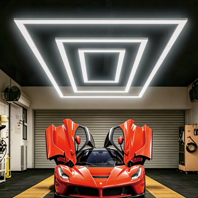 Bom preço 422W LED Hexagon Light Sistema de iluminação de teto modular para garagem Gym Workshop Escritório Conectável Honeycomb LED Hex Light Panels on-line