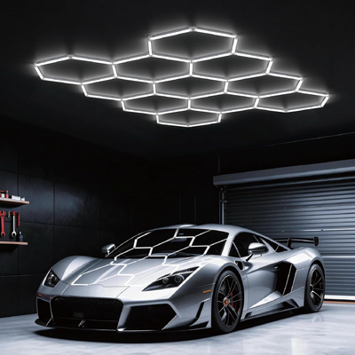 Bom preço LED Hex Light Sistema de iluminação de painel de hexágono Modular Conectável Honeycomb Ceiling Lights Para Casa Garagem Estúdio Escritório on-line