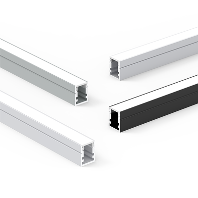 Bom preço Serviço de Corte de Peças para Extrusão de Alumínio Jateado Série K3 6000 Montadas na Superfície para Canais de Fita de LED e Decorações On-line