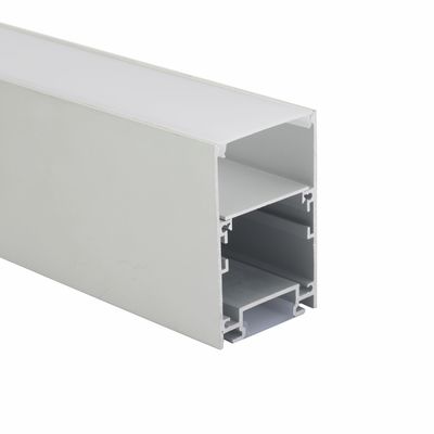 canal de alumínio conduzido 6063 100lm/W com tampa para para cima e para baixo iluminar o perfil conduzido