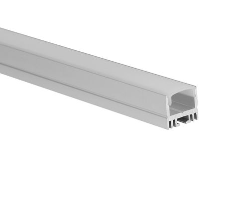 Terno de alumínio conduzido do perfil da tira de alumínio do diodo emissor de luz do canal para a tira de 12mm com tampa do difusor do PC
