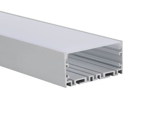 W75*H35 suspendeu o perfil de alumínio da tira linear do diodo emissor de luz da iluminação com tampa do difusor do PC