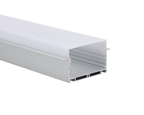 Recessed conduziu o canal de alumínio W75*h50mm com perfil de alumínio do difusor do PC para a luz Led