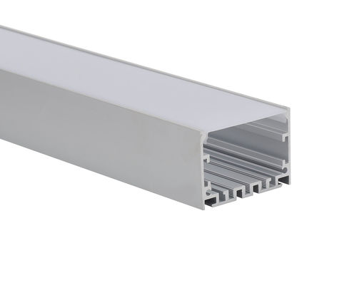 Bom preço canal conduzido tampa da tira do PC do pendente de 6063t5 50x50mm com difusor on-line