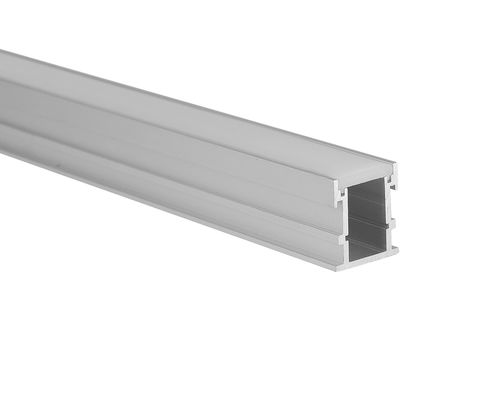 Perfil de superfície subterrâneo do assoalho do diodo emissor de luz 6063 do preto exterior H26mm do PC do difusor da opala T5