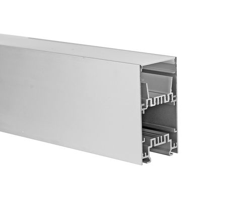 Canais de alumínio conduzidos de alumínio da iluminação de tira da iluminação 50*90mm para para cima e para baixo iluminar o perfil conduzido