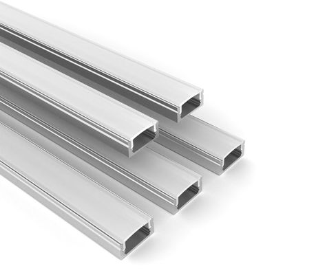 O perfil de alumínio conduzido 17*9mm da tira para a montagem de superfície conduziu a iluminação linear com tampa do PC