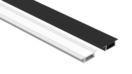 Bom preço O perfil de alumínio Recessed 6063 T5 do diodo emissor de luz com tampa conduziu o canal de alumínio on-line